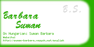 barbara suman business card